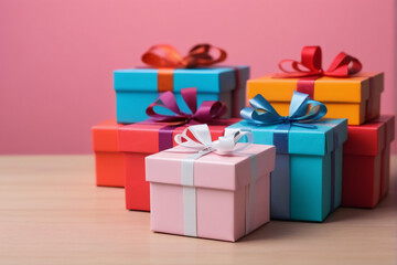 Obraz premium colorful gift boxes