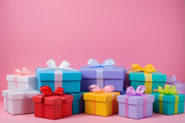 Obraz premium boxes with ribbon