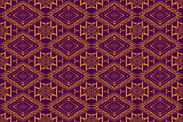 Fabric ikat pattern design tribal ethnic