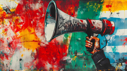 loudspeaker on the wall