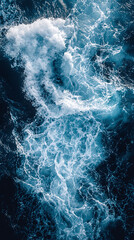 Obraz premium Tranquil Ocean Waves and Serene Water Patterns Underwater Beauty