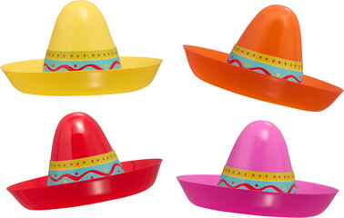 Fototapeta premium Colorful plastic sombrero