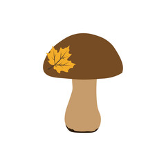 Autumn, cozy set of leaves, and acorns. Vector illustration.