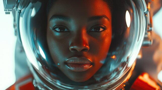 Astronaut Portrait in Space Suit