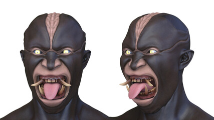 悪魔青年　3DCGレンダリング