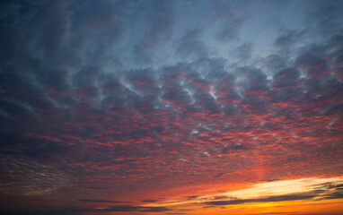 Dramatic sky with stormy clouds