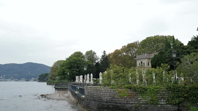 View of Lake Como from the shore of Laglio and Cernobbio