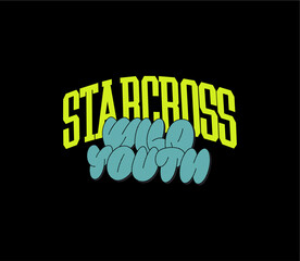 Illustration vector graphic of lettering, perfect for t-shirts design, clothing, hoodies, etc.