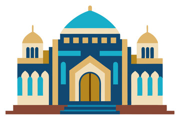 Synagogue Vector Illustration: Modern and Detailed Design for Faith-Based Graphics