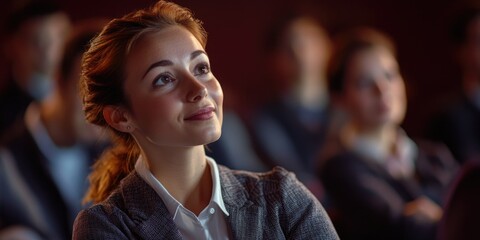 Educational Setting with Young Female Professor