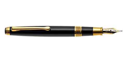 Naklejka premium Classic Old Pen Isolated On transparent Background 