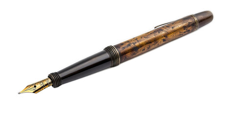 Naklejka premium Classic Old Pen Isolated On transparent Background 