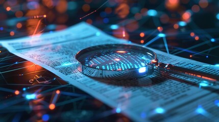 Magnifying Glass on Text with a Network of Blurry Lights