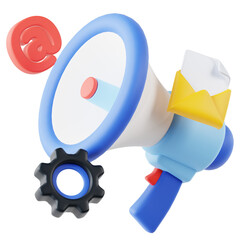 Marketing Megaphone 3D Icon