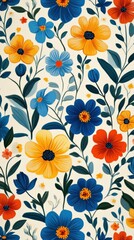 Bold Filipino pi&ntilde;a fabric-inspired floral pattern