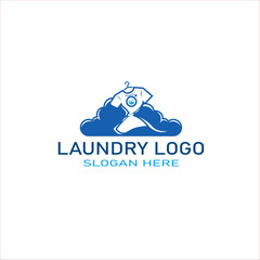 Laundry logo with text space for your slogan
