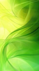 Naklejka premium A refreshing gradient background showcases bright greens and yellows, ideal for organic themes