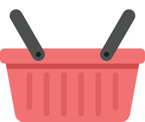 This simple vector illustration of an empty shopping basket is perfect for projects related to shopping and retail