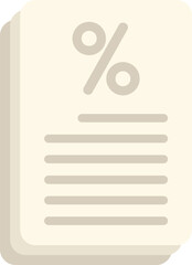 This vector icon of a tax form is perfect for projects related to finance