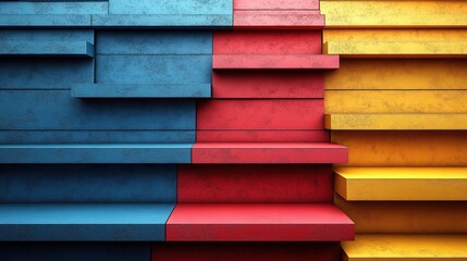 Abstract Colorful Shelf Background