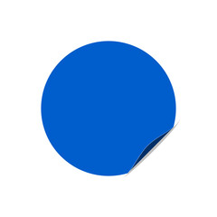 Vector round sticker