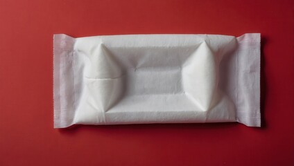 Package of sugar-free chewing gum on red background