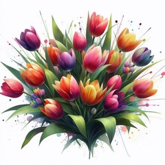 Fototapeta premium Tulpenstrauß