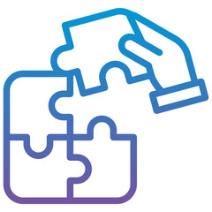 Fototapeta premium Puzzle Icon