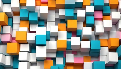 3D Colorful Abstract Geometric