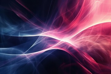 Abstract Background with Intertwined Glowing Lines and a Dark Background