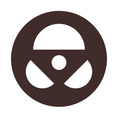 steering wheel of car service and repairing with flat icon sets