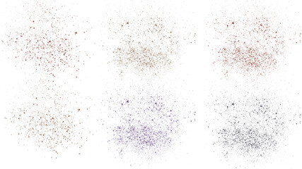 Powder spots collection - Ready to use Premium PNG Cutout isolated image.