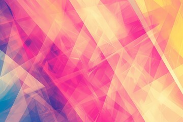 Fototapeta premium Abstract Geometric Pattern with Pink, Yellow, and Blue Hues