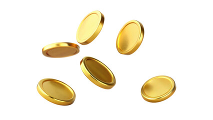 Golden coins of wealth scatter like autumn leaves, a cascading harvest of financial growth