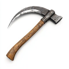 Wooden Handled Sickle Tool for Harvesting Crops