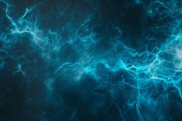 Abstract Blue and Black Glowing Lines Background