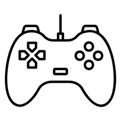 Illustration of Gamepad Line Icon