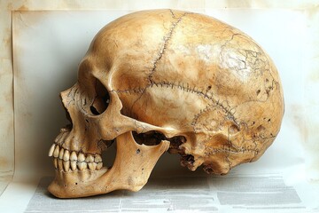 Human Skull Close-up