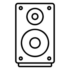 Illustration of Speaker Line Icon