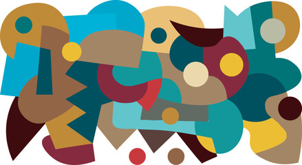 colorful abstract art for wall decoration

