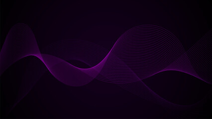 Vector wave abstract background