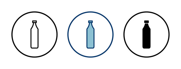 Bottle icon vector isolated on white background. Bottle vector icon