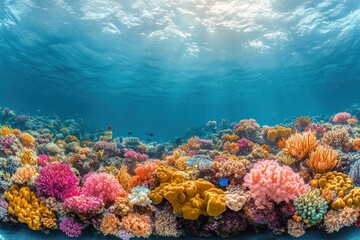 Vibrant Coral Reef Under The Sea