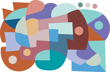 colorful abstract art for wall decoration
