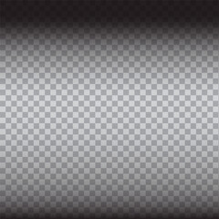 Transparent gradient background. Gray to black fade. Checkered pattern overlay. Vector backdrop.