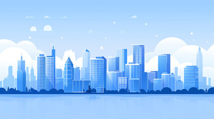 Obraz premium city skyline