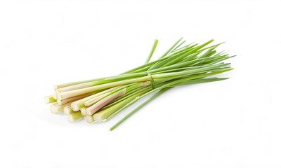 Fresh Lemongrass isolated on white background