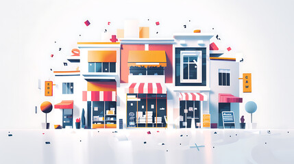 city skyline illustration