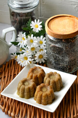 Mini steamed banana cake or locally known in Malaysia  as Apam Pisang Mini