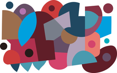 colorful abstract art for wall decoration
